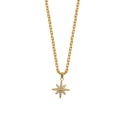 China New Arrival 18k Gold Classic Necklace Star-like Necklace Brand Necklace Jewelry Lightweight Shpe for sale