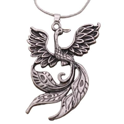 China Punk wholesale new arrival gold plated silver plated Phoenix necklace 2021 for sale