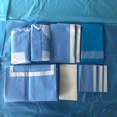 China Surgical Operation Disposable Laparotomy Drape Package For Operating Room for sale