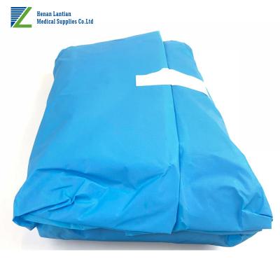 China Sterile Surgical Antibacterial Hospital Material Disposable Laparotomy Drape Packs Precedure Packs for sale