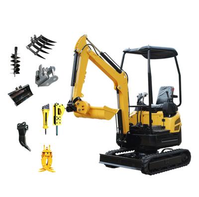 China Factory Hot Sale Mini Excavator Earthmoving Machinery Compact Of Trade Price 1800kg 1.8 Ton Hydraulic China Mini Digger Excavator for sale