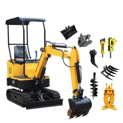 China Mini Excavator Customize Machinery CE EPA Garden Earth Moving Excavator Mini Digger With Attachments for sale