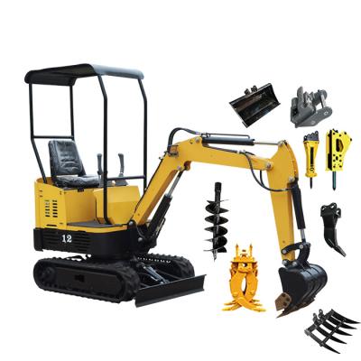 China Earth Moving Machinery Mini Excavator Customize Compact 0.8 Ton 1 Ton Compact Excavator Mini Digger Machine 1.2 Ton for sale