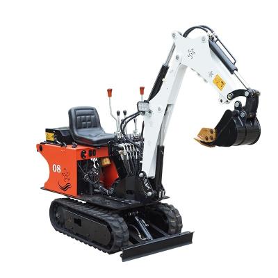 China Construction Material Shops Made In China Best Selling Crawler 0.8 Tons 1.2 Ton Mini Excavator Farm Garden Excavator for sale