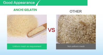 中国 Odorless Tasteless Cattle Unflavored Gelatin Powder B Grade 販売のため