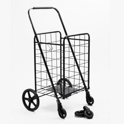 China Large Load 65KGS Factory Custom Handheld Folding Line Folding Shopping Cart with Removable Front and Rear Wheels and Replaceable Access for sale