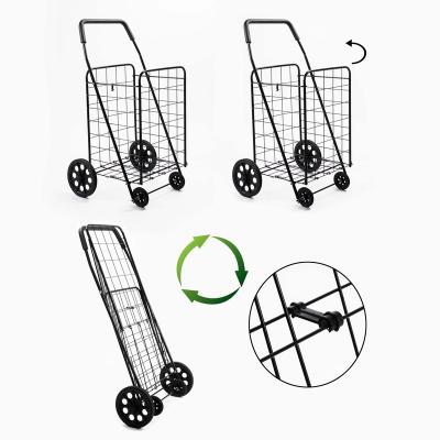 China Folding Stroller Supermarket Shopping Cart Trolley Custom Stroller Large Mini Folding Portable Shopping for sale