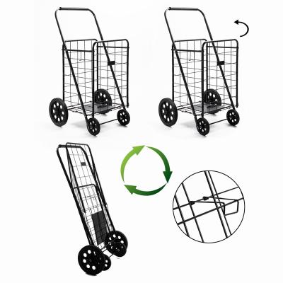 China 80KGS Folding Stroller Folding Trolley Trolley Trolley Portable Folding Shopping Service Trolley for sale