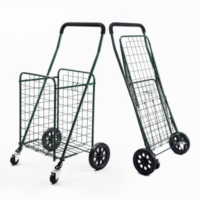 China Easy Folding 30KGS Factory Folding Shopping Trolley Custom Foldable Utility Cart for sale