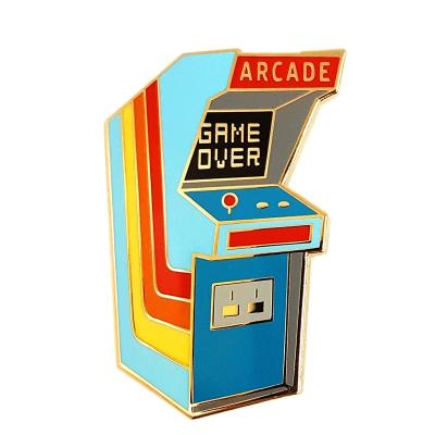 China Cheap Custom Europe Enamel Lapel Pin Game Machine Console Metal Badge Hat Pins for sale