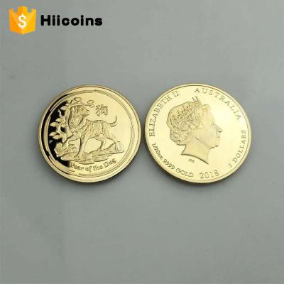 China China Kunshan Factory Wholesale Price Cheap Custom Challenge Gold Coin for sale