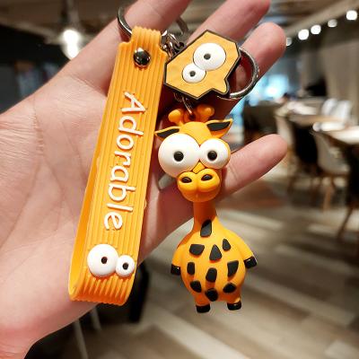 China Cheap Custom Cute Eco-friendy 2D Key Chain And PVC 3D Key Chain For Promotion for sale