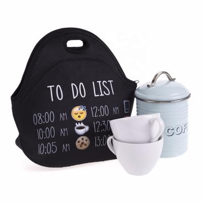 China Custom Thermal Insulated Neoprene Lunch Bag Cooler Lunch Bag for sale