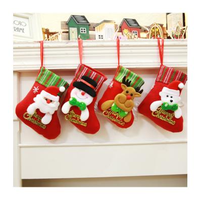 China Christamas Home Decor Christmas Stockings Felt Decorative Tree Hanging For Christmas Stocking Santa Snowman Xmas Character for sale