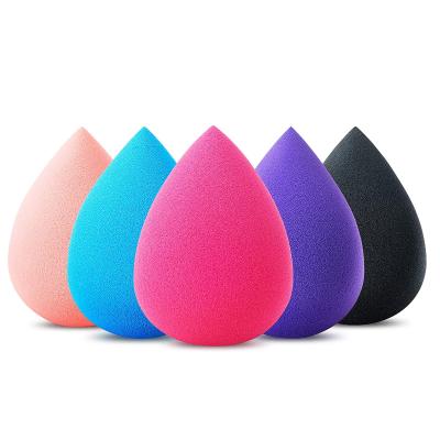 China Colorful Makeup Facial Sponge Beauty Makeup Sponge Blast Egg Sponge 5 Pack Base Blending Microfiber Makeup Sponge Set for sale