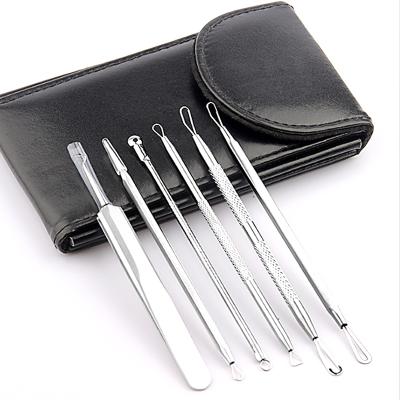 China Acne Treatment Blackhead Remover Pimple Comedone Extractor Tweezer Kit Set Blackhead Remover Electric Steel for sale