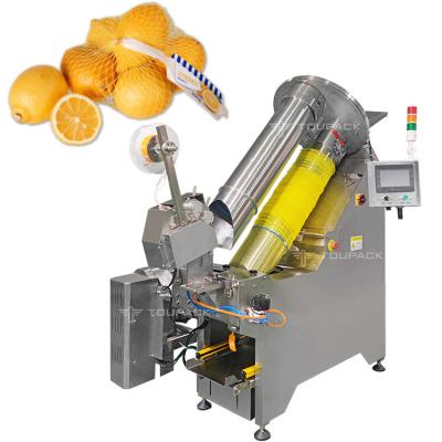 China 250grams Vegetable Net Bag Packing Machine Oranges Packing Net Bag Machine for sale