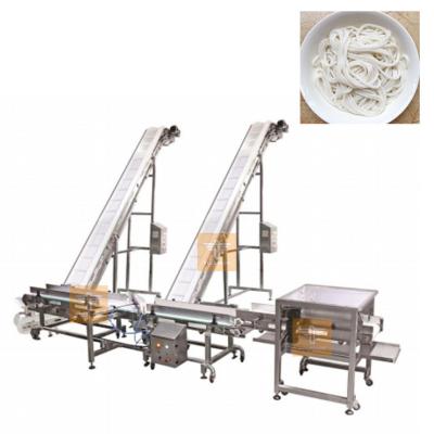 China Automatic Conveying System For Rice Noodles Food Grade Belt Inclined Conveyor for sale