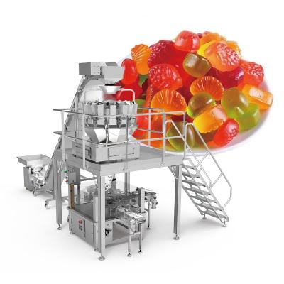 China Automatische Zählung Hard Candy Doypack Verpackungsmaschine Soft Candy Verpackungsmaschine Gummi Bear Candy Verpackungsmaschine zu verkaufen