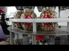 Automatic filling system for nuts and granule snack food