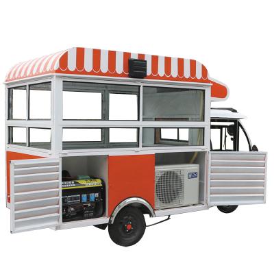 China Shengchuang customized three wheel small food cart electric convenient commercial catering mobile food cart for sale in USA for sale