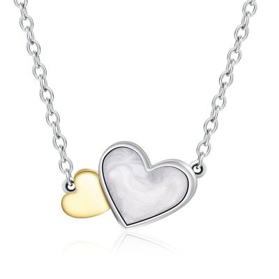 China Collar de la plata del corazón del collar de la plata esterlina del uso del amor de la familia del cumpleaños con 14k y nacarado pendientes en venta