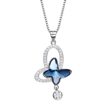 China Bowknot Sahped Crystal Jewelry Necklace For Family Love MYP1079-S for sale