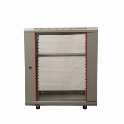 China SPCC Cold Rolled Rack Case Server Cabinet Wall Network Cabinet Steel High Quality 15U 19 Inch Wall Mount for sale