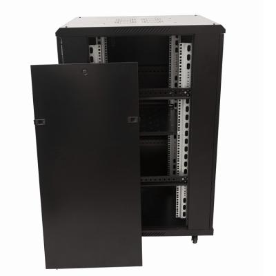 China SPCC Cold Rolled Steel High Quality Removable Server Rack Black Vertical Rack 22U Network Rack Server Case for sale