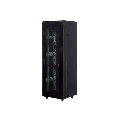 China SPCC cold rolled steel sale 19 inch network cabinet rack tempered glass door indoor network cabinet for sale