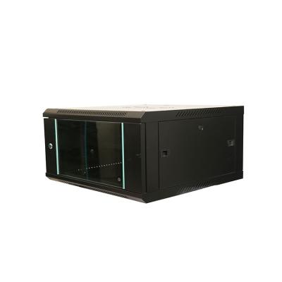 China SPCC Cold Rolled Network Cabinet Rack 4U Server Rack 19 Inch 600*600 Tempered Glass Steel Wall Mounted Door, OEM for sale