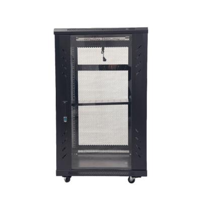 China SPCC Cold Rolled Steel Professional Manufacturing Tempered Glass Door 19 Inch Network Cabinet Rack for sale