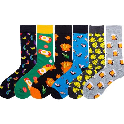 China Morden Style QUICK DRY Designer With Custom Logo Print Design Cotton Novelty Socks for sale