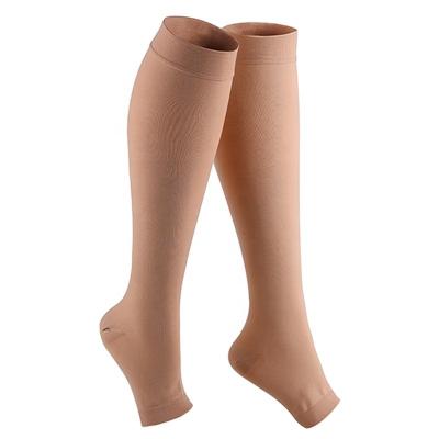 China Arch Support Open Heel Teeth Toe Compression Socks Knee High Support Stockings for Men or Women for sale