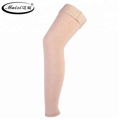 China Antibacterial Medical Grade 23-32 mmHg Body Shaping High Footless Thigh Compression Gaiters for sale