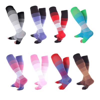 China Colorful QUICK DRY Aid Bulking Wholesale Custom Sports Running Socks Compression Running Socks Blood Cirulation Sports Socks For Sport for sale