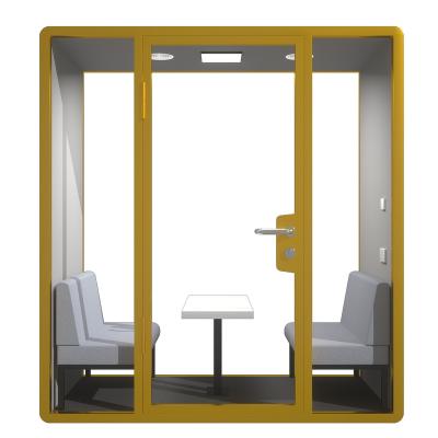 China Other Double Seats Office Booth Soundproof Acoustic Indoor Phone/Meeting/Music Pod Studio Booth for sale