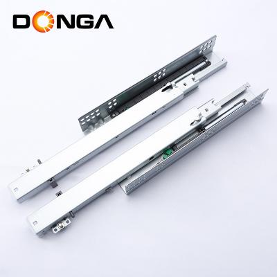 China Strong Sale Loading Capacity Extension Furniture Hardware Cabinet Hot Rail Soft Narrow Close Drawer Slide for sale