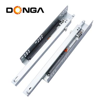 China Strong Chinese Soft Narrow Box Rail Heavy Duty Chinese Concealed Sliding Drawer Manufacturer Loading Capacity Undermount Drawer Slide for sale