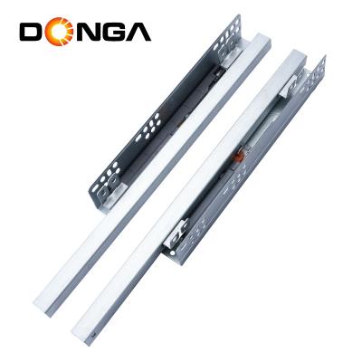 China Strong Easy Installation Hardware Loading Capacity Convenient Soft Closing Telescopic Under Mounted Drawer Slide In China for sale