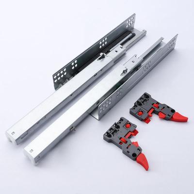 China Strong Multi Sections Buffer Table Rail Full Undermount Slide for sale