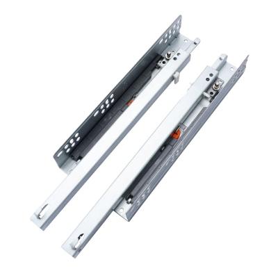 China Loading Capacity Fine Quality Cabinet Bottom Mount Heavy Duty Push To Open Drawer Slides for sale