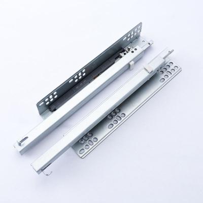 China Factory Sale Various Strong Push Open Extension Full Loading Capacity Soft Narrow Drawer Slides for sale