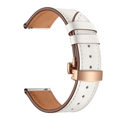 China 100% Brand New and High Quality Adjustable Quick Release Leather Watch Band for sale