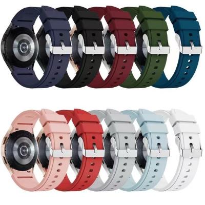 China Factory Price Galaxy Watch 4 Strap Silicone Rubber Watch Bands 20mm For Samsung Galaxy Watch Sport Classic Watch Band for sale