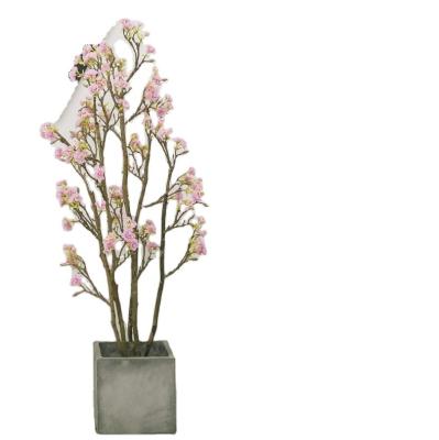 China Popular Ornamental Pink Tree Sakura Indoor Outdoor Eco-friendly Artificial Superior Flower Decoration for sale