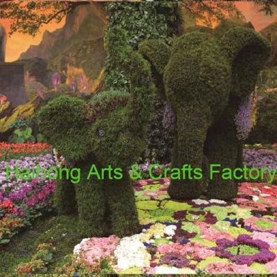 China Hot Selling Garden Eco-friendly Materials Stunning Artificial Topiary Animal Boxwood Decoration Green Plant for sale