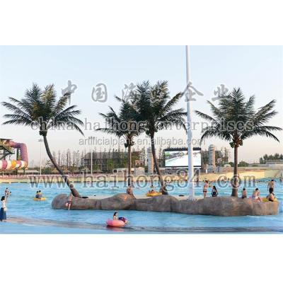 China Artificial fiberglass haiwaii bent cocos tree for sale