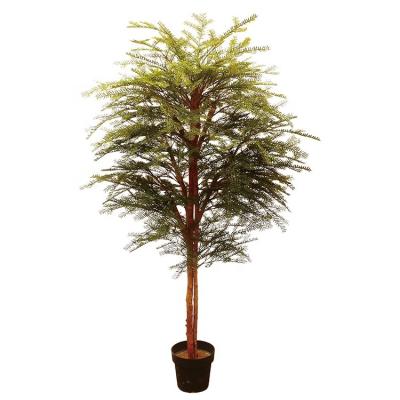 China Factory Customized High Simulation Artificial Yew Tree Durable For Yard Decor for sale