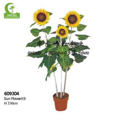 China Eco-friendly Artificial Flower Bonsai Plant Sunflower Garden Landscape for sale